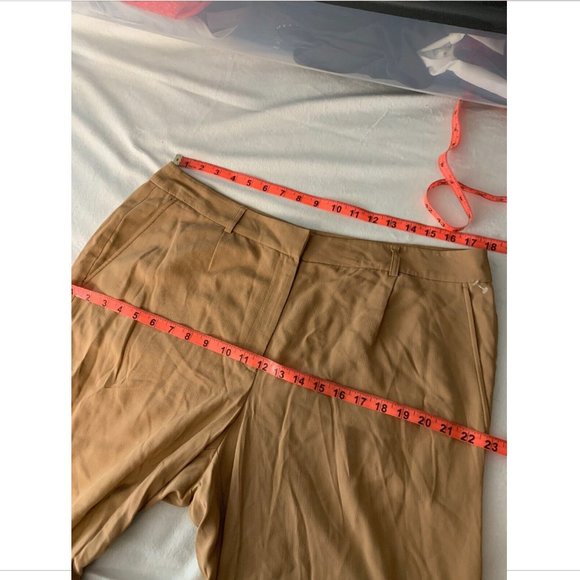 NEW $238 Eileen Fisher Crepe Straight‎ Leg Trouser in Amber [SZ 14 ] - Picture 11 of 13